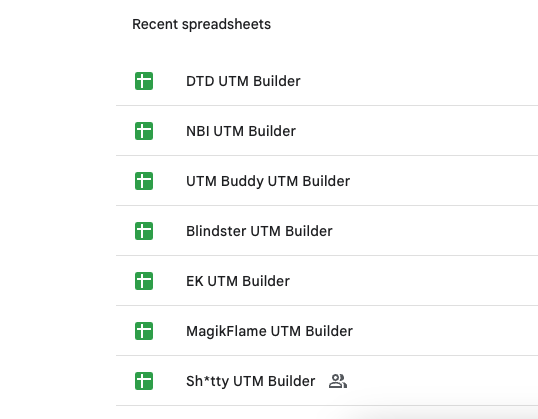 Before: Multiple Google Sheets spreadsheets for different clients